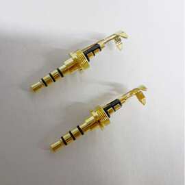 批发3.5四极欧亚德插头 4节耳机插针 四级音频线接头 装配式公头