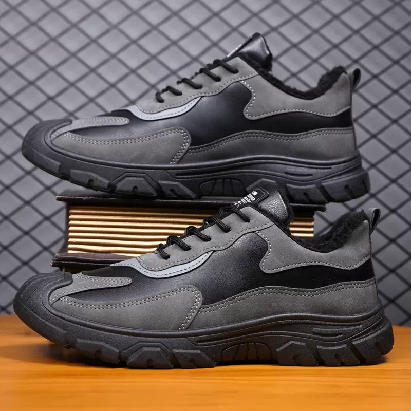 男鞋秋冬季劳保鞋时尚工装鞋耐脏单棉同款登山鞋软底通勤工作男鞋