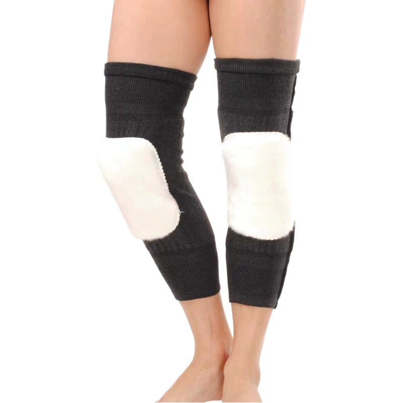 Осенне-зимний теплый наколенник на флисовой подкладке утолщенный наколенник кашемировый наколенник эластичный вязаный наколенник с холодостойким подогревом