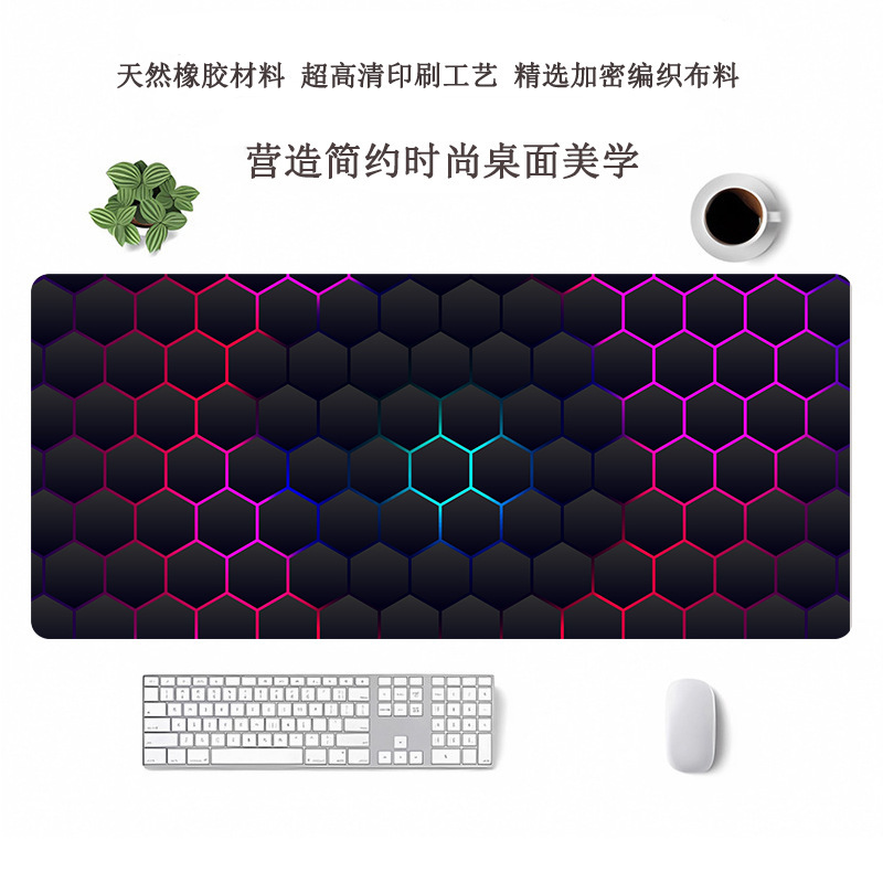 跨境热门超大鼠标垫办公用电脑桌垫定制鼠标垫大号高级感滑鼠垫|undefined