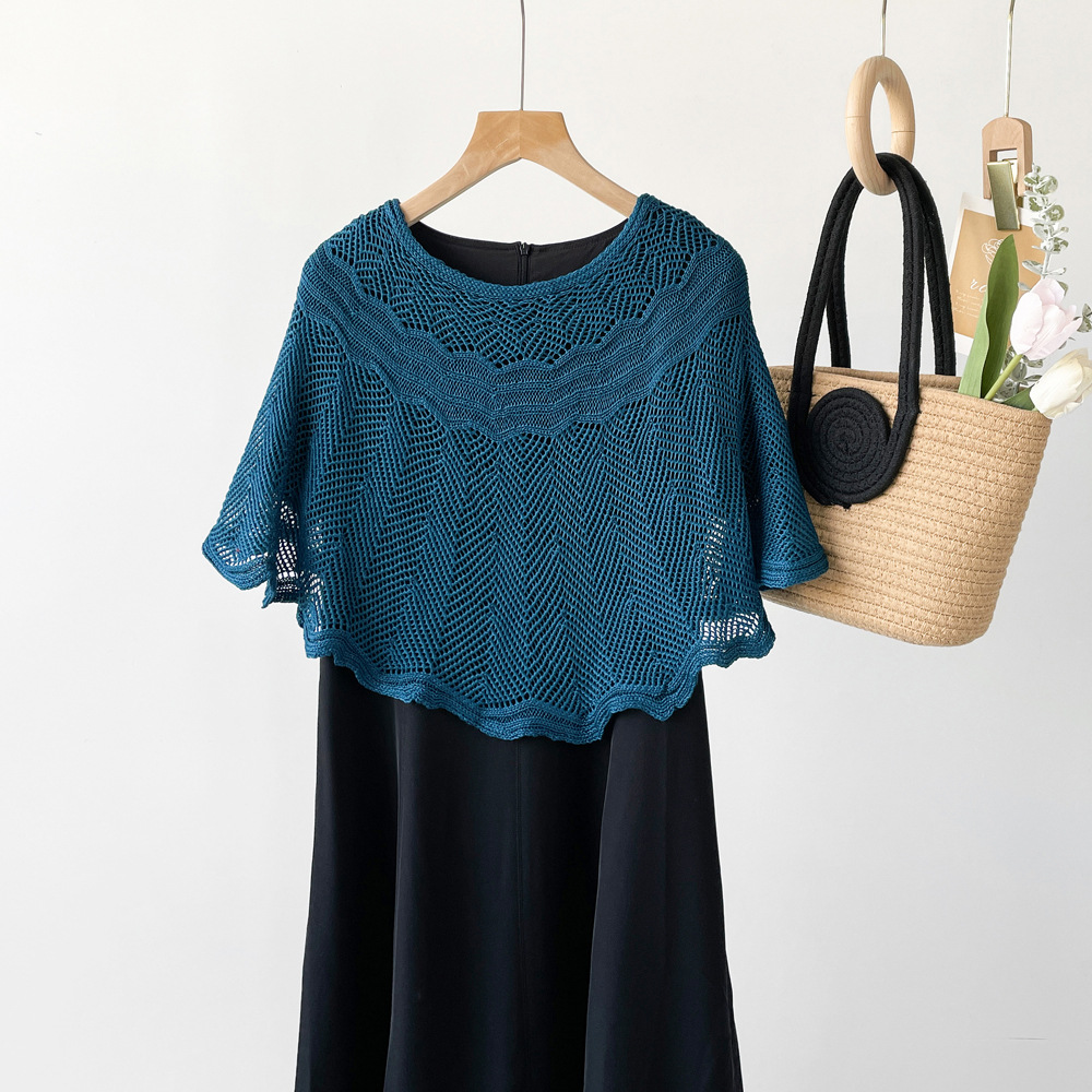 Neuer Sonnenschutz-Strickschal aus Eisseide, hochwertiges Seidenschal-Set für Damen, Kopftuch, Armschal (mit Seidenschal-Schnalle)_voghion.com
