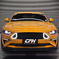 Подходит для Ford Mustang 2018-2023 годов, обновление решетки радиатора в стиле RTR, аксессуары для автомобиля Mustang, комплект обвеса.