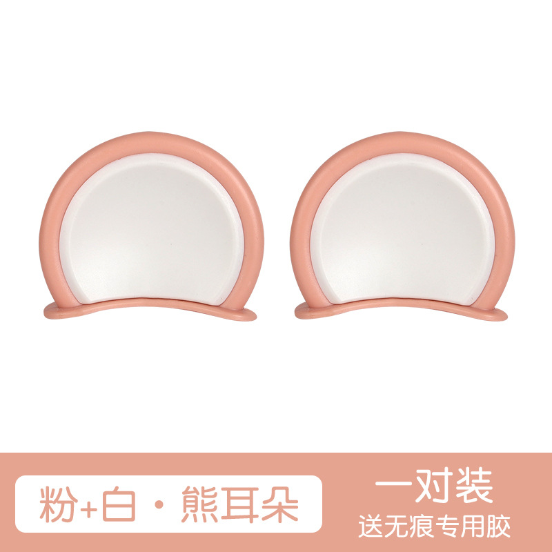 Cute Wings Stickers | Aima Auto Parts and Accessories - bear-ears-pinkwhite-new-upgraded-no-glue-residue-pair