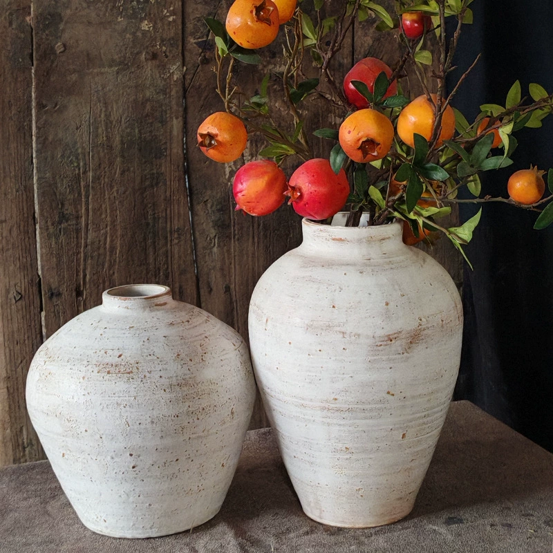 Одинокий ветер ваза керамический премиум-стиль ретро настольные украшения новая гостиная сушеный цветок цветочная композиция в китайском стиле ретро оптом