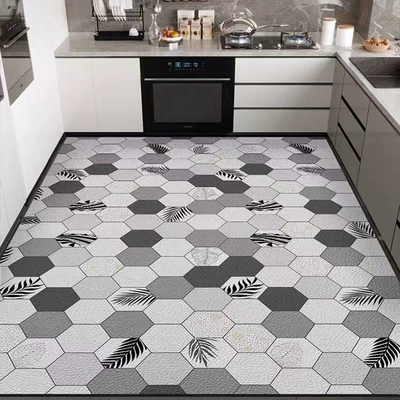 Foot Mats, Full Coverage Mats | Avtomobil döşəmə paspasları - hexagon-h002-5080cm-pvc