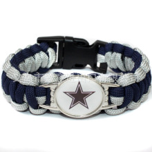 32NFL橄榄球队编织paracord手链户外救生手链Cowboys bracelet