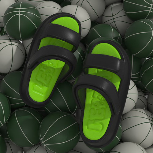 New style slippers for women, summer thick soles for home, couple sports, outdoor wear, soft soles, fashionable two-wear beach sandals wholesale