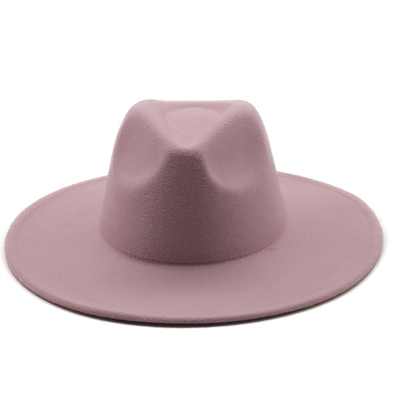 Retro Brim Big Brim Autumn And Winter Wool Top Hat display picture 3