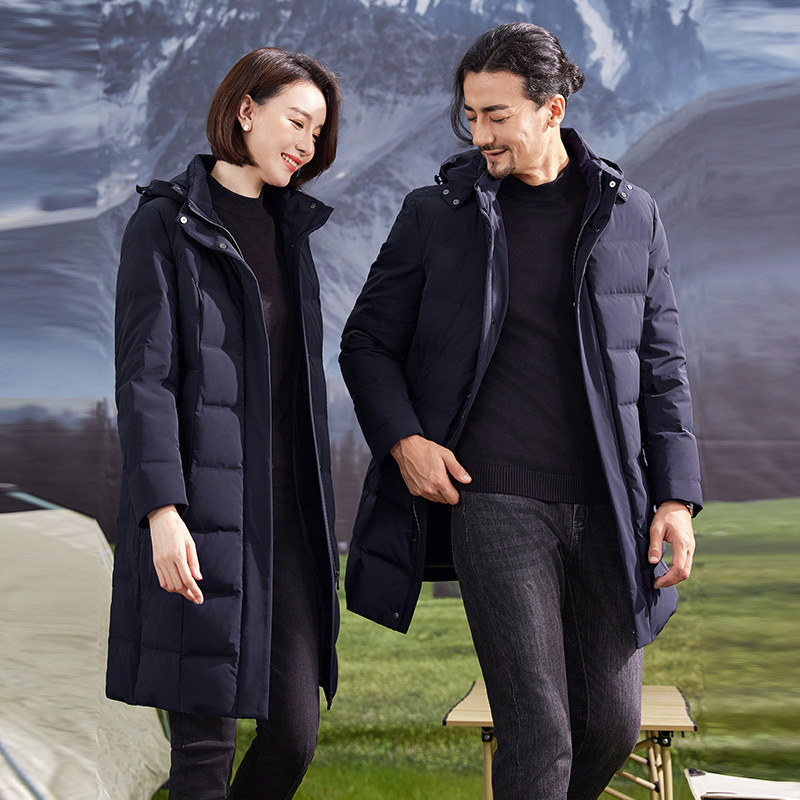 Business Men's and Women's Same Style down Jacket, Windproof and Warm down Jacket, Autumn and Winter Custom Printed Logo Cotton Jacket