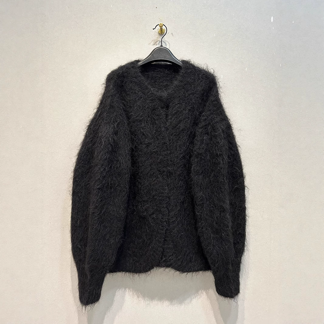 Сухой журавль осень и зима Новый японский стиль ленивый модный ретро удобный свитер кардиган свободный стройнящий мягкий клейкий верхний слой