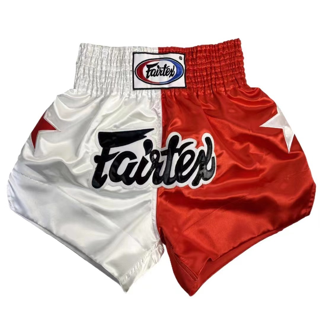 Fairtex Shorts Split Red White