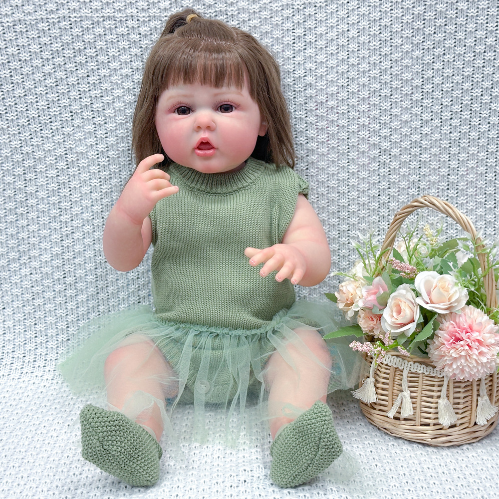 Niñas pesadas al por mayor todo el pegamento para el cabello, muñecas para bebés, muñecas de 60cm nuevas muñecas transfronterizas Henghua