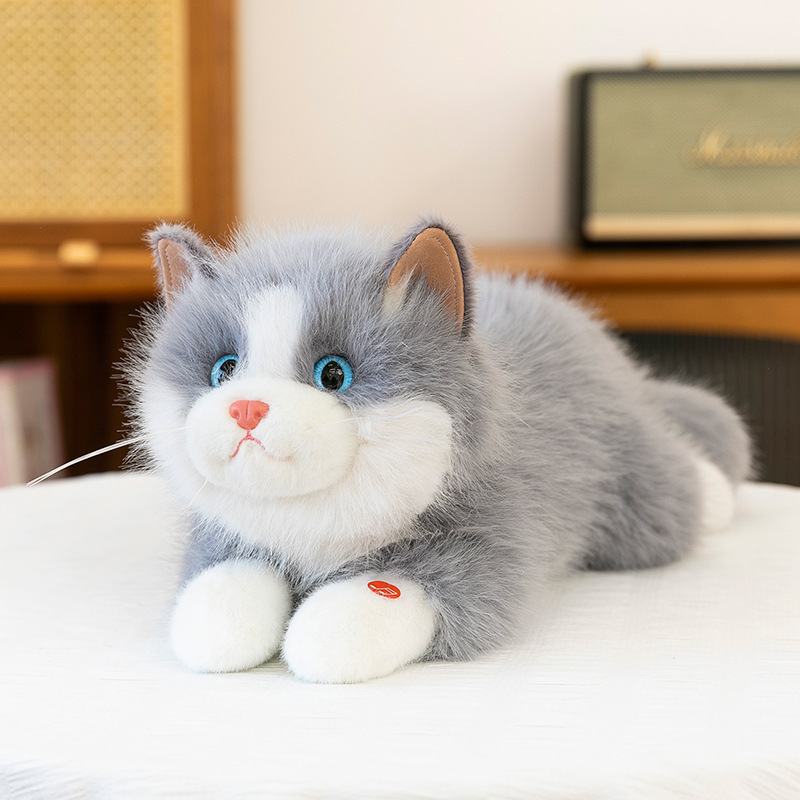 新款布偶猫公仔毛绒玩具可爱小猫咪玩偶可爱仿真猫儿童女生日礼物|undefined