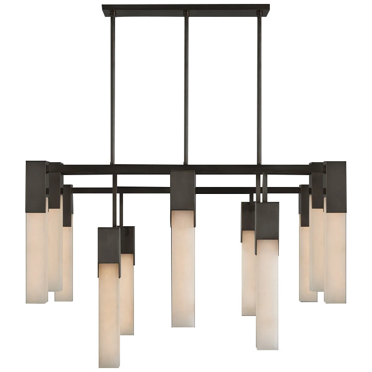 Living Room Chandelier, Modern, Simple, Elegant, Light Luxury Main Light, 2024 New Model, All-Copper Nordic Bedroom Dining Room Chandelier