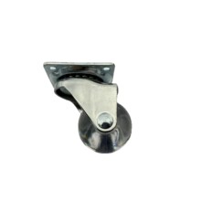 供应1.5寸水晶轮平板活动万向轮子2寸3寸平底镀铬的透明静音轮