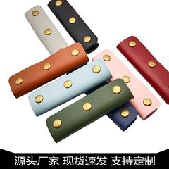 スーツケースのカバンと固定バックル付きPU皮革保護カバーの滑り止め耐摩耗性ショッピング手提げ袋の取っ手