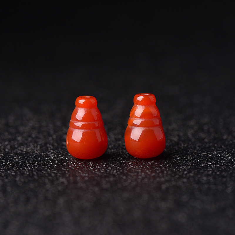 天然赤瑪瑙三方向仏頭アクセサリー南赤柿火炎模様仏珠 108 ブレスレット DIY アクセサリー|undefined