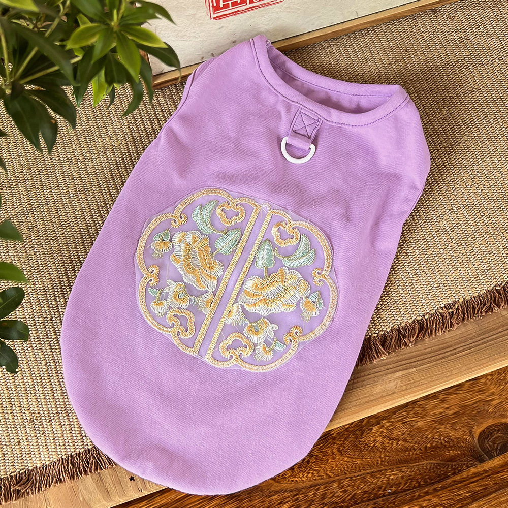 Suministros para gatos de compañía, camiseta de panda de peluche para primavera y verano, buldogue francés, chaleco para perros al por mayor, ropa para perros, ropa de protección solar