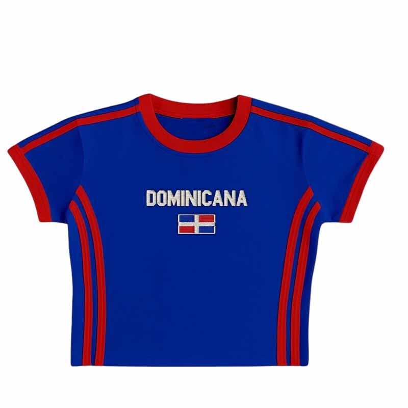 2026 Summer Women's National Flag Pattern Embroidered Slim Fit Short Sleeve World Cup Jersey Women's T-Shirt Cross-Border Amazon 2026 Summer Women's National Flag Pattern Embroidered Slim Fit Short Sleeve World Cup Jersey Women's T-Shirt Cross-Border Amazon