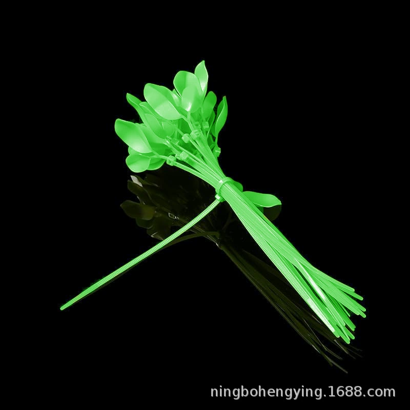 Трансграничные нейлоновые кабельные стяжки, имитация листьев, красочные кабельные стяжки, готовые поставки, производители кабельных стяжек, оптовые цены