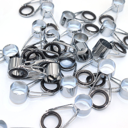 Stainless steel sea rod guide eye set, throwing rod guide ring, porcelain ring, sea rod accessories, fishing gear, throwing rod, DIY threading ring, others