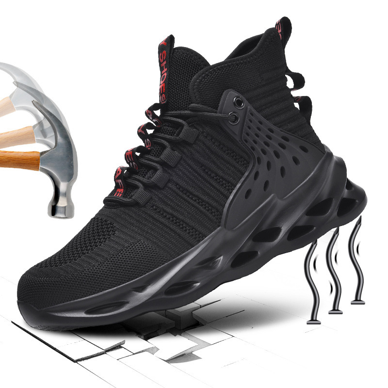 2025新款劳保鞋男款士防砸防刺穿轻便钢头带钢板四季通用工作鞋子