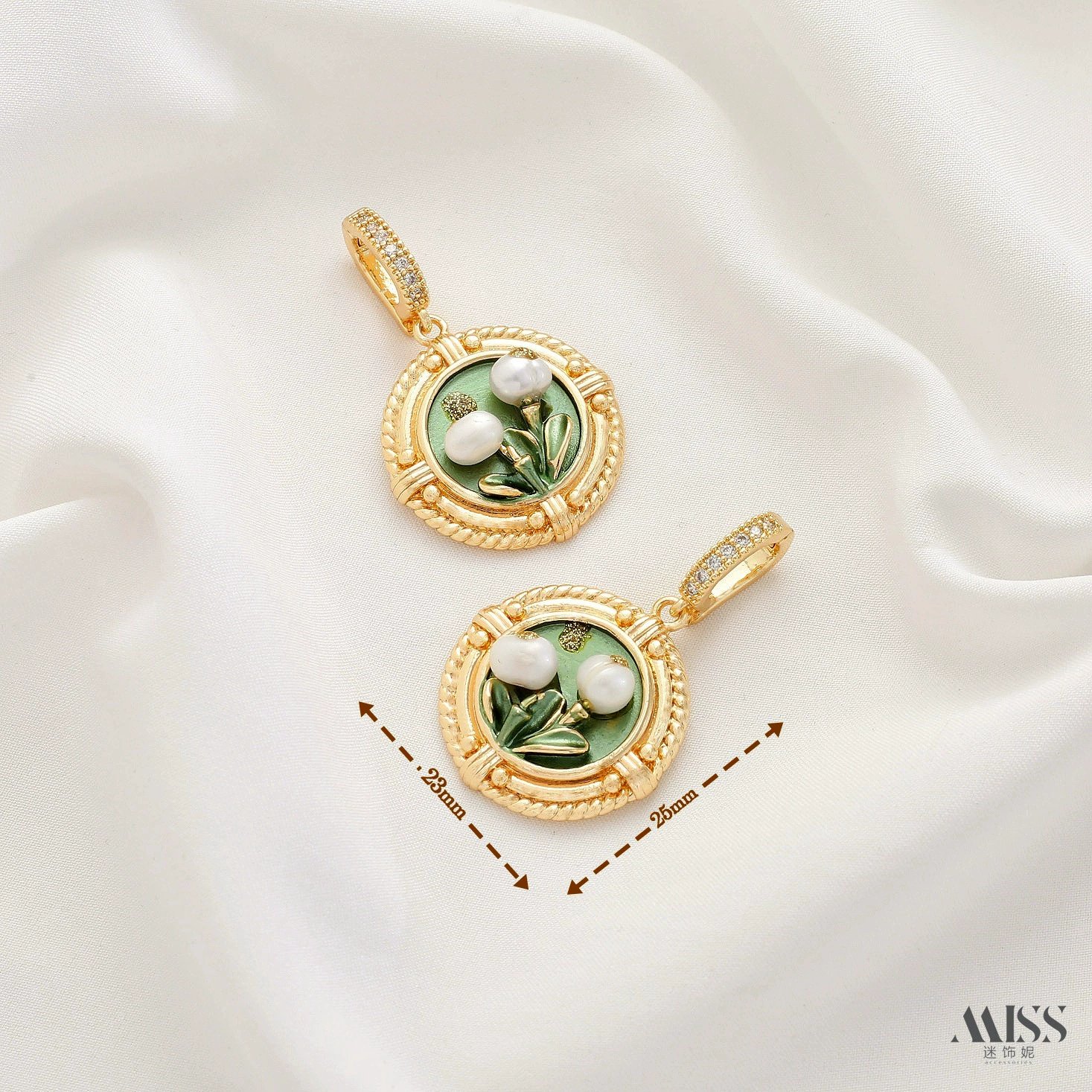Мод pendant из органического жемчуга, свитер, аксессуар, ручная роспись, цветочная, китайский стиль, стиль высокого качества