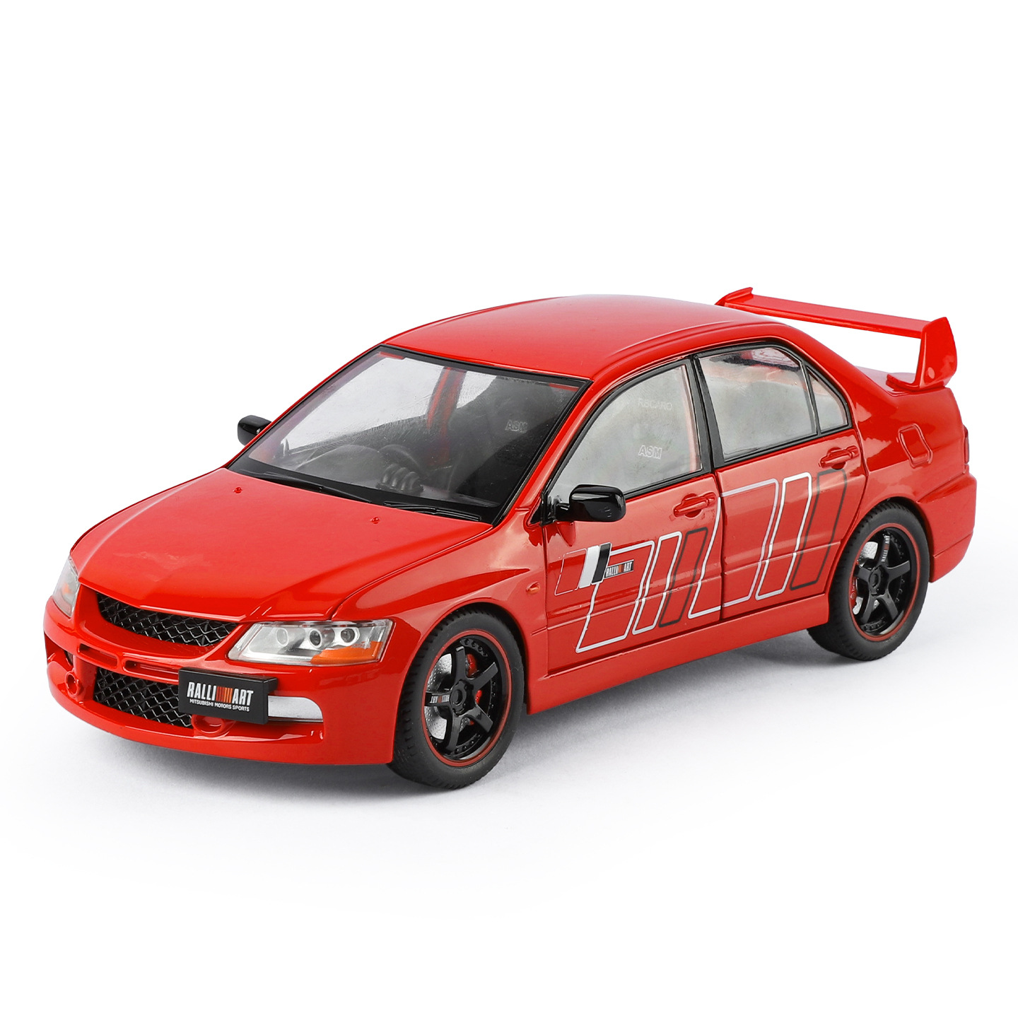 1: 24 Mitsubishi EVO9 diseño modelo de aleación de automóvil iluminación efectos de sonido infantil educación temprana cognitiva juguetes adornos del dormitorio