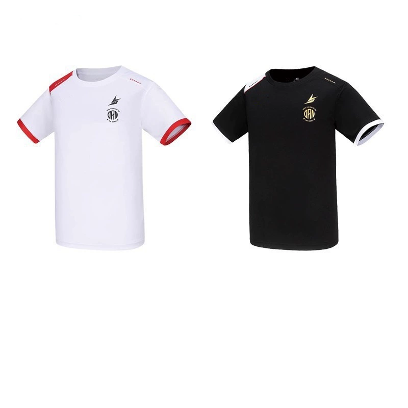 Новый костюм Uni для бадминтона Линдан серии большой костюм с короткими рукавами yy быстрый сухой спортивный трикотаж футболки для мужчин и женщин