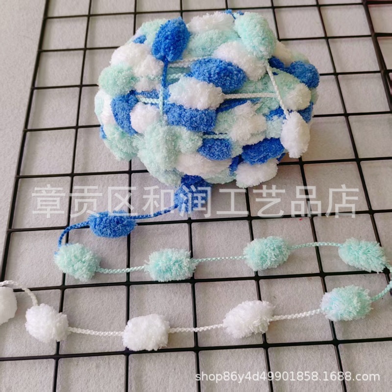 幼稚園アートエリアの壁装飾レイアウト素材カラフルな毛玉糸パーティション織りエリア DIY 吊り下げ装飾品|undefined