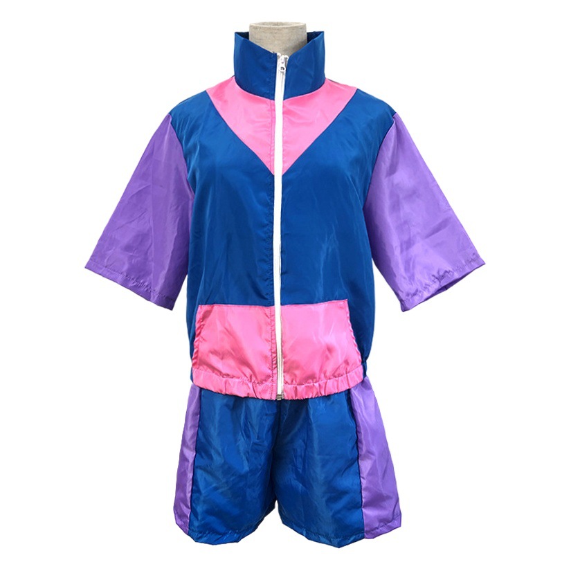 Europa y América transfronteriza retro 70/80 s moda ropa deportiva hip hop Top shorts traje de dos piezas ropa de fiesta para mujeres