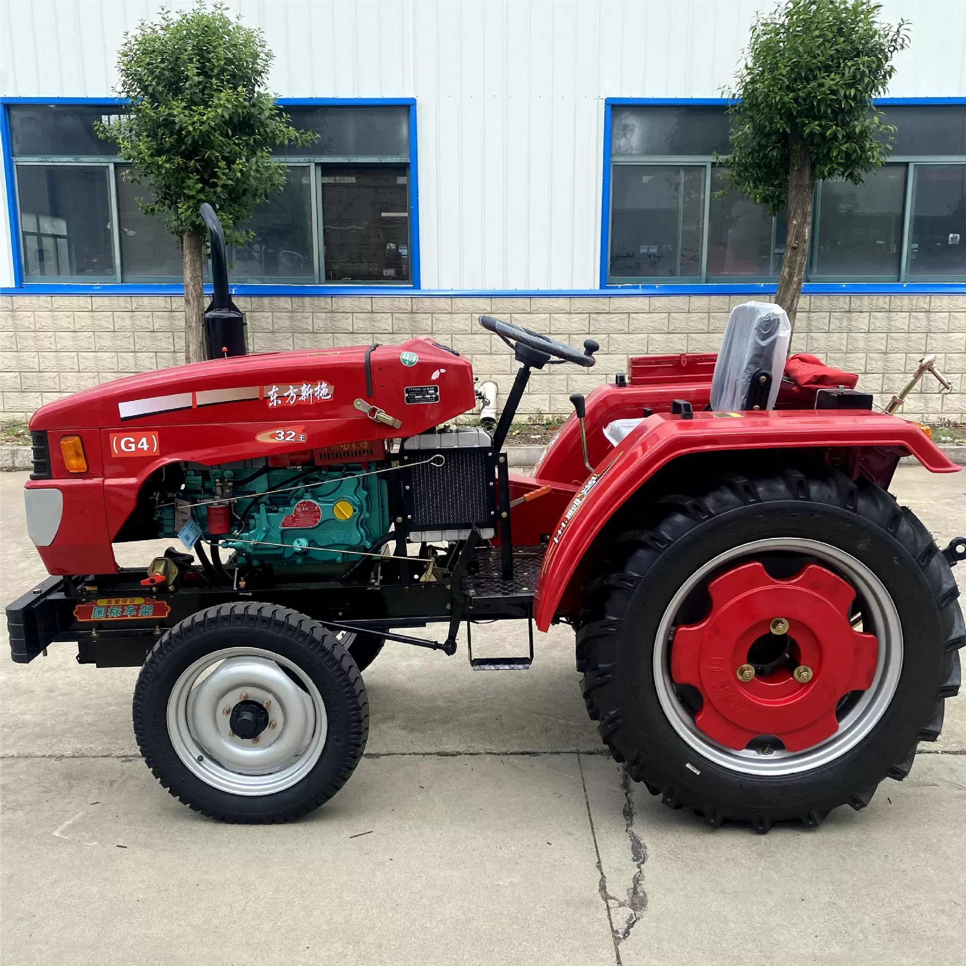 农用四轮拖拉机32王大棚王农田果园耕耙开沟犁地播种微耕机耕地机