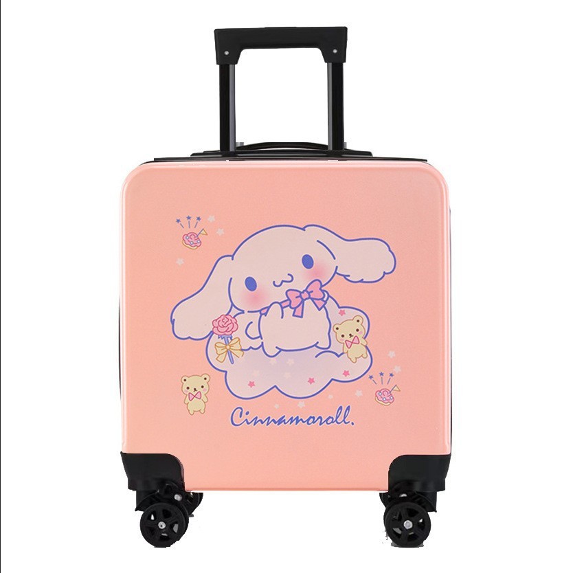 Square pink white dog