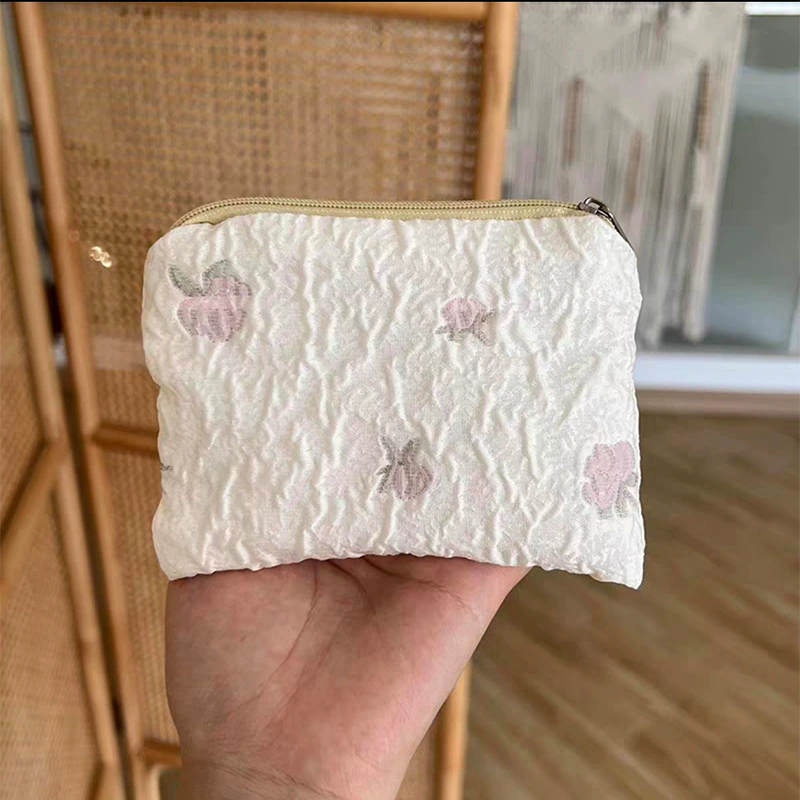 Маленький косметичка, 12×10 см, тканевая косметичка на молнии для помады и монет