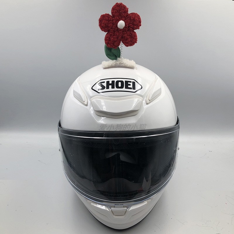 Motorcycle Helmet Decoration Swaying Sunflower Electric Car Ski Helmet Ears