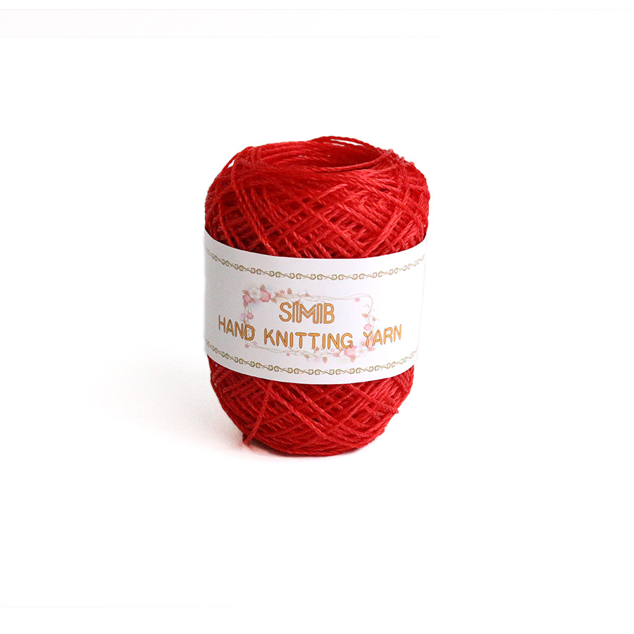 8 # rouge * 3.4NM * 1 * Aucun * ≤ 10tex * 3 brins * 64M/40g * Aucun * 100% polyéthylène