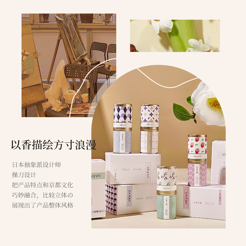 skyvii/5344 Shikeya Solid Balm Deodorant Perfume Long-lasting Fragrance Portable Natural Freshness