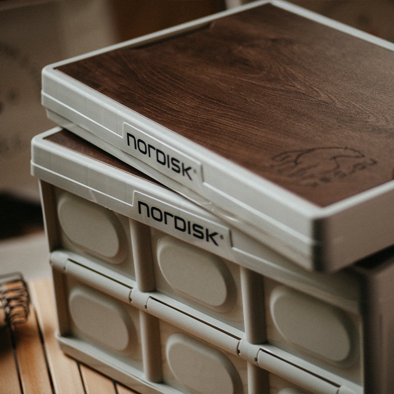 大白熊同款收纳箱露营折叠箱户外野营车载储物箱韩国置物箱整理箱