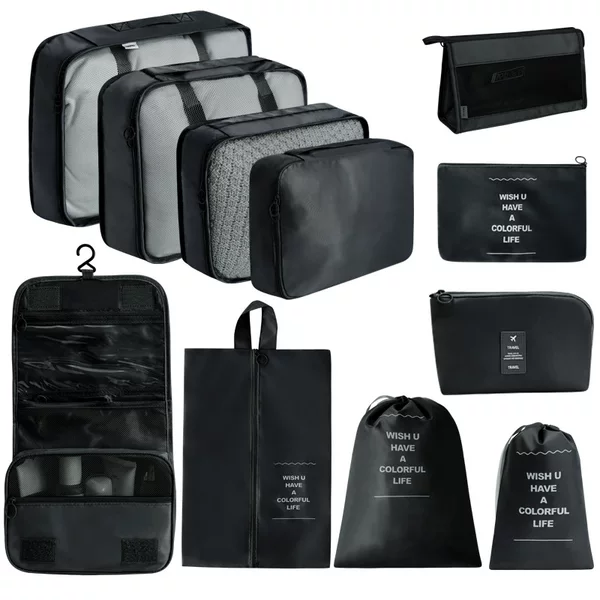 Travel Storage Bag Seven-Piece Set, Clothing Organizing and Packing Bags, Travel Luggage Clothing and Underwear Storage Bags Wholesale