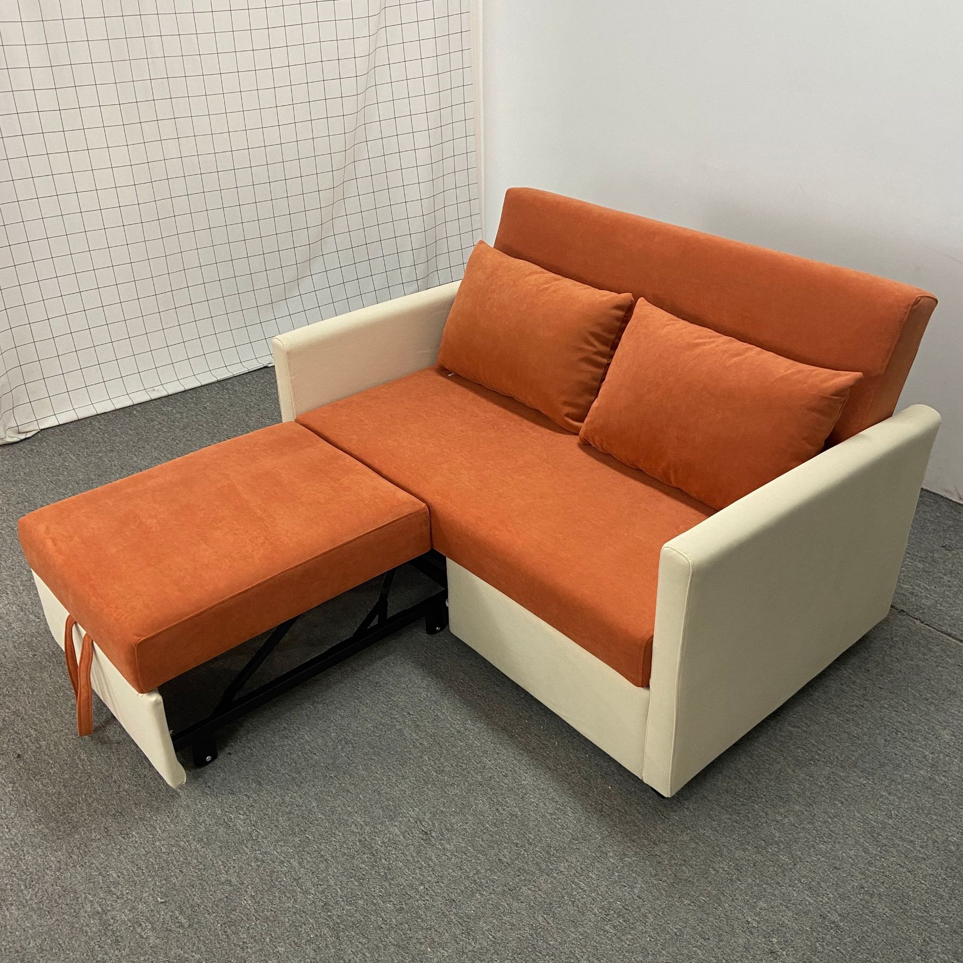 Sofá cama plegable doble doble multifuncional sala de estar pequeña casa de alquiler de tecnología económica tela sofá cama