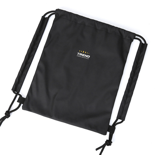 Chic Brand Drawstring Crossbody Bag Ins Dual Shoulder Bag Women Canvas Bag Fitness Gym Backpack Room Male Simple Rope School Bag