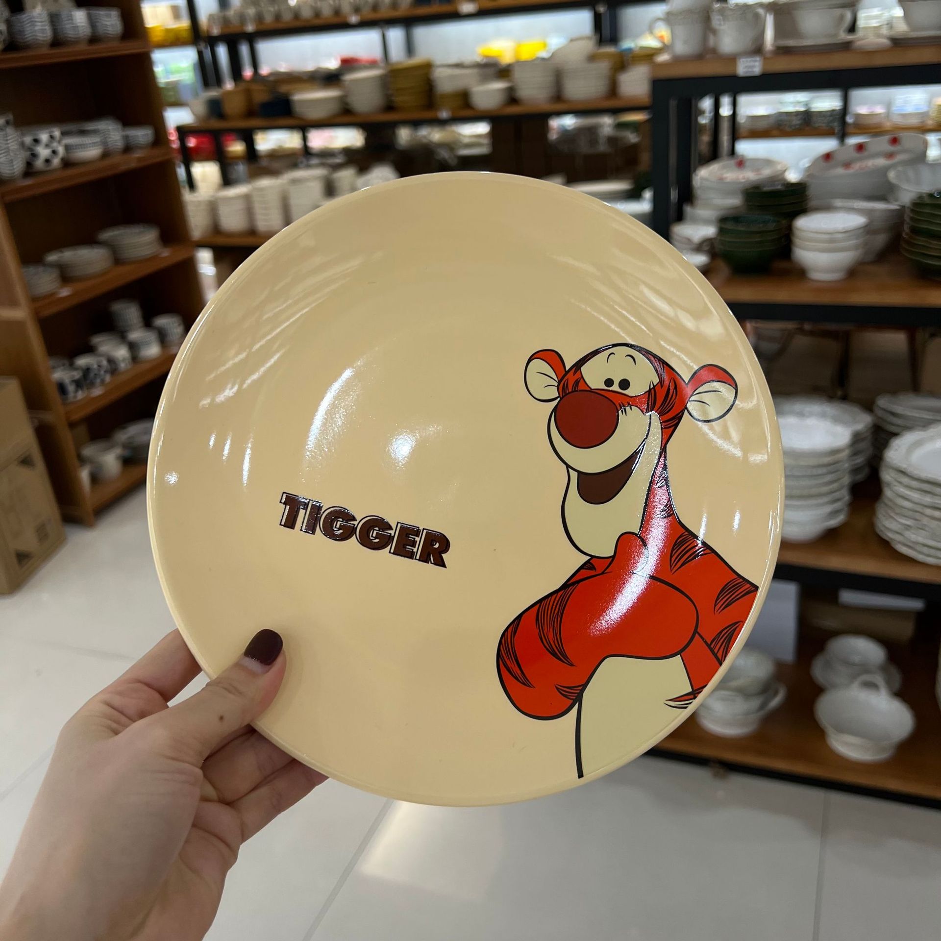 Ceramic cartoon tableware for feeding, dinner plate, Donald Duck