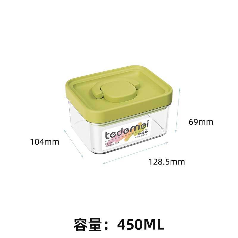 Tanque de sellado transparente de grado alimenticio portátil de granos variados, almacenamiento de bocadillos, cocina de almacenamiento, caja de preservación de PET