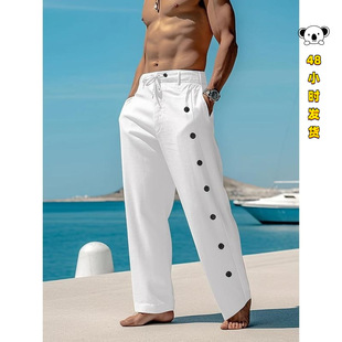 V 47008 Men's Button-Fly Beach Pants ����ɳ���Lѝ