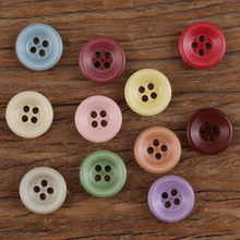 加厚边温柔彩色树脂百搭服装连衣裙抹茶绿西服毛衣开衫大衣纽扣