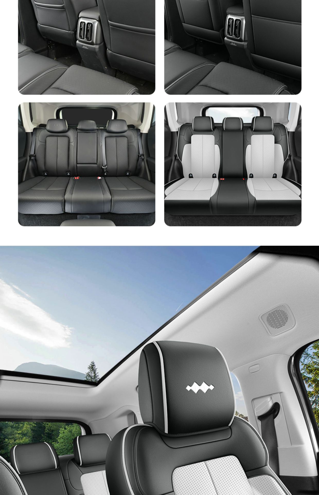 Seat Cushion for BYD Leopard 5, Breathable Leather Car Interior