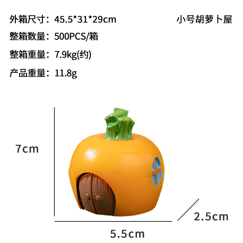 Linda calabaza linterna casa fantasma vampiro micro paisaje decoración nueva casa creativa decoración de Halloween