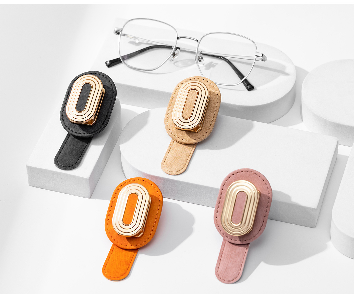 Temu Cross-Border Popular Car Glasses Clip Multi-Functional Car Sunglasses Holder Car Glasses Car Sun Visor Clip
