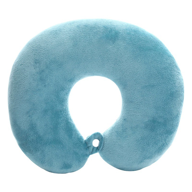 Новая подушка-подголовник из ПП-хлопка однотонная U-образная для офиса, для сна, дорожная, оптом