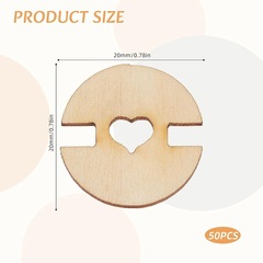 Wood PomPoms for hatsbutton木製ニット帽子作り締め付けツール帽子ボタン